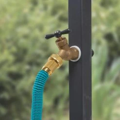 AQUA JOE 5/8 in. Dia. x 50 ft. No-Kink Expandable Garden Hose with Heavy-Duty Brass Valve and Flow Control -Cheap Garden Center Store aqua joe garden hoses ajegh50 1f 1000