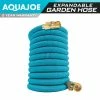 AQUA JOE 5/8 in. Dia. x 50 ft. No-Kink Expandable Garden Hose with Heavy-Duty Brass Valve and Flow Control -Cheap Garden Center Store aqua joe garden hoses ajegh50 64 1000