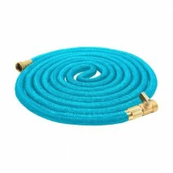 AQUA JOE 5/8 in. Dia. x 50 ft. No-Kink Expandable Garden Hose with Heavy-Duty Brass Valve and Flow Control -Cheap Garden Center Store aqua joe garden hoses ajegh50 c3 1000