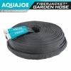 AQUA JOE 5/8 in. Dia x 100 ft. Ultra Flexible Kink Free Fiberjacket Garden Hose, Metal Fittings