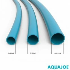 AQUA JOE 5/8 in. Dia x 100 ft. Ultra Flexible Kink Free Fiberjacket Garden Hose, Metal Fittings -Cheap Garden Center Store aqua joe garden hoses ajfjh100 58 pro 66 1000