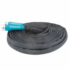 AQUA JOE 1/2 in. Dia x 50 ft. Flexible Kink-Free Fiberjacket Garden Hose, Metal Fittings -Cheap Garden Center Store aqua joe garden hoses ajfjh50 pro 31 1000