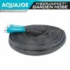 AQUA JOE 1/2 in. Dia x 50 ft. Flexible Kink-Free Fiberjacket Garden Hose, Metal Fittings -Cheap Garden Center Store aqua joe garden hoses ajfjh50 pro 64 1000
