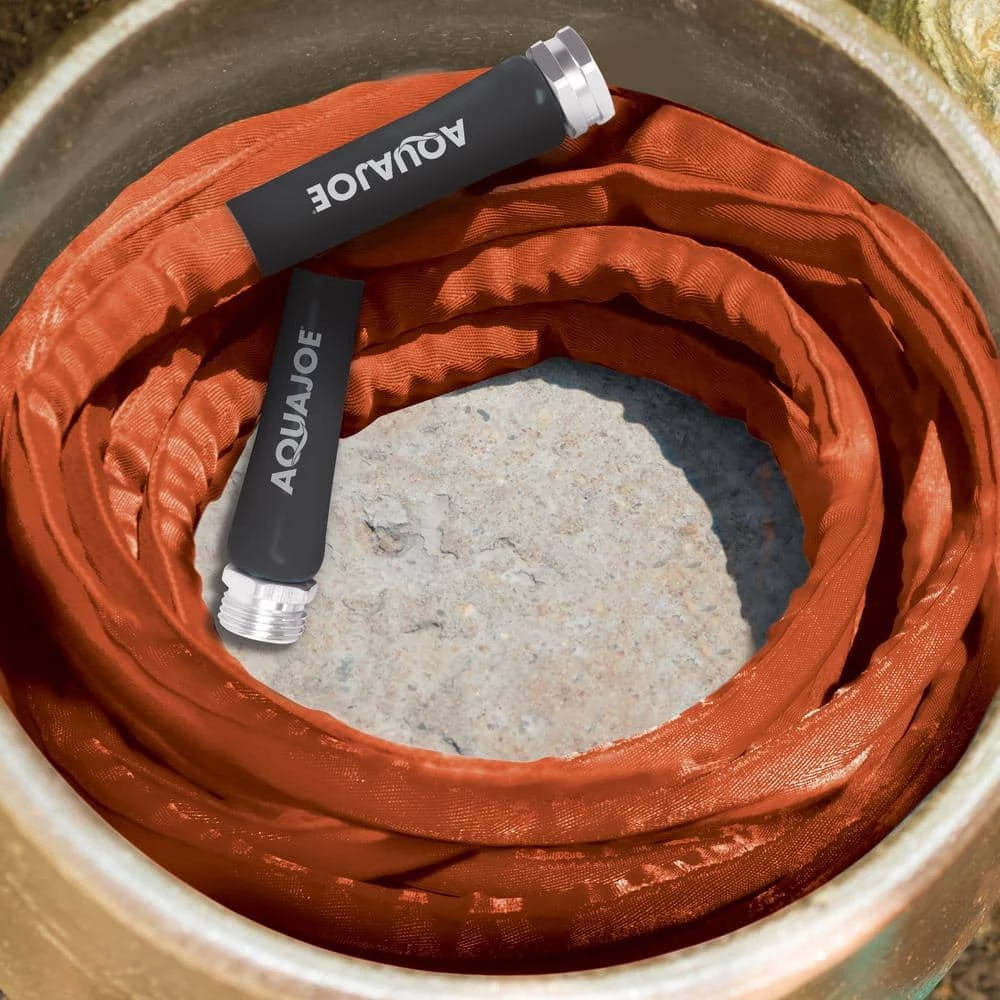 AQUA JOE 3/4 in. Dia x 75 ft. FiberJacket Contractor Grade Hose 11 AQUA JOE 3/4 in. Dia x 75 ft. FiberJacket Contractor Grade Hose - Image 9