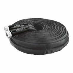 AQUA JOE 3/4 in. Dia x 75 ft. Fiber Jacket Contractor Grade Hose - Black