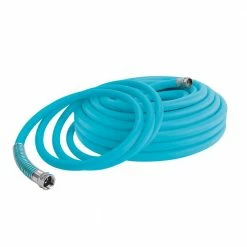 AQUA JOE 5/8 in. Dia x 50 ft. Hybrid Polymer Flex Kink Free Hose -Cheap Garden Center Store aqua joe garden hoses ajpgh50 dws c3 1000