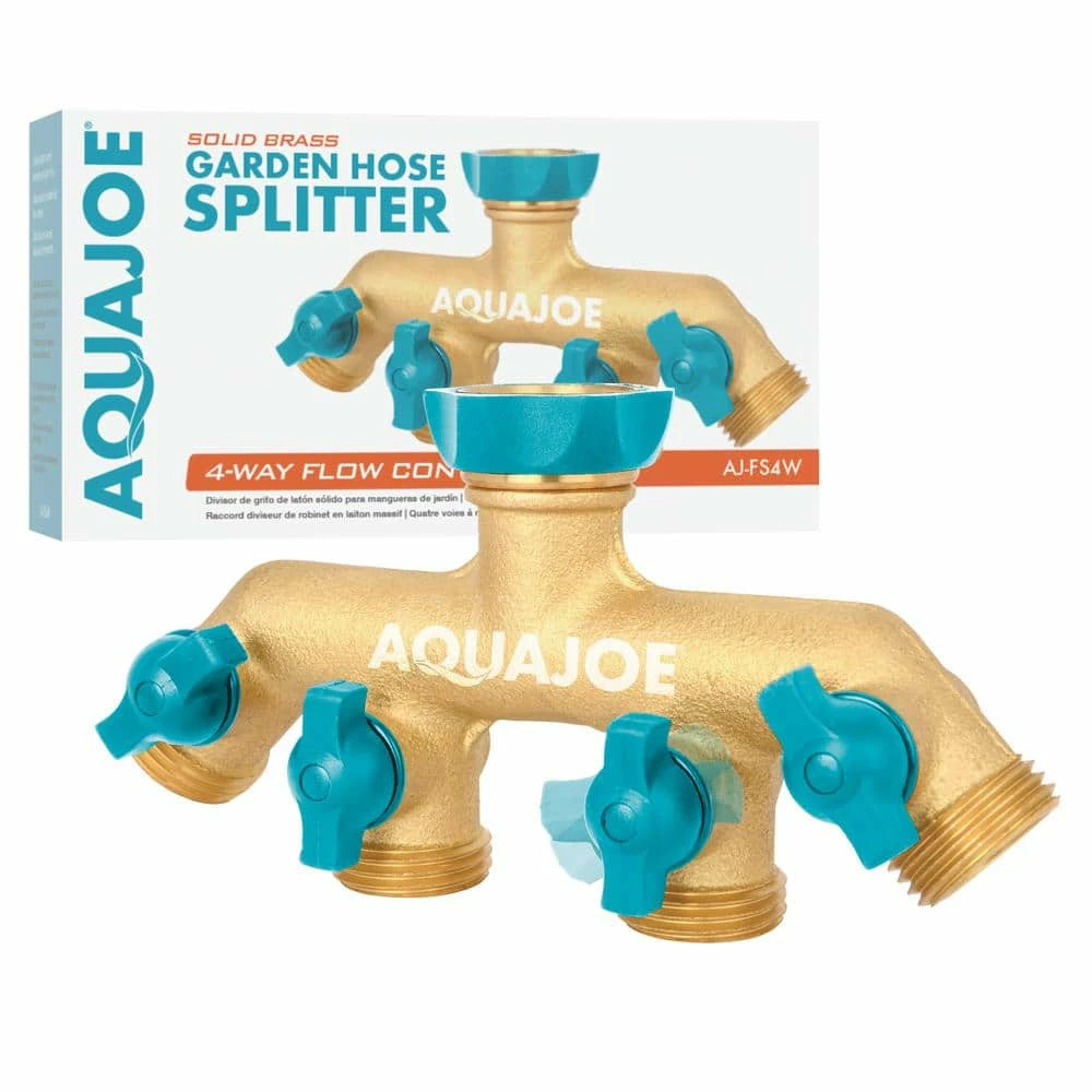AQUA JOE 4-Way Garden Hose Splitter 7 AQUA JOE 4-Way Garden Hose Splitter - Image 5