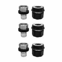 AQUA JOE No-Splash Quick Connect Adapters (3-Count) -Cheap Garden Center Store aqua joe hose connectors ajqc 3pk 4f 1000