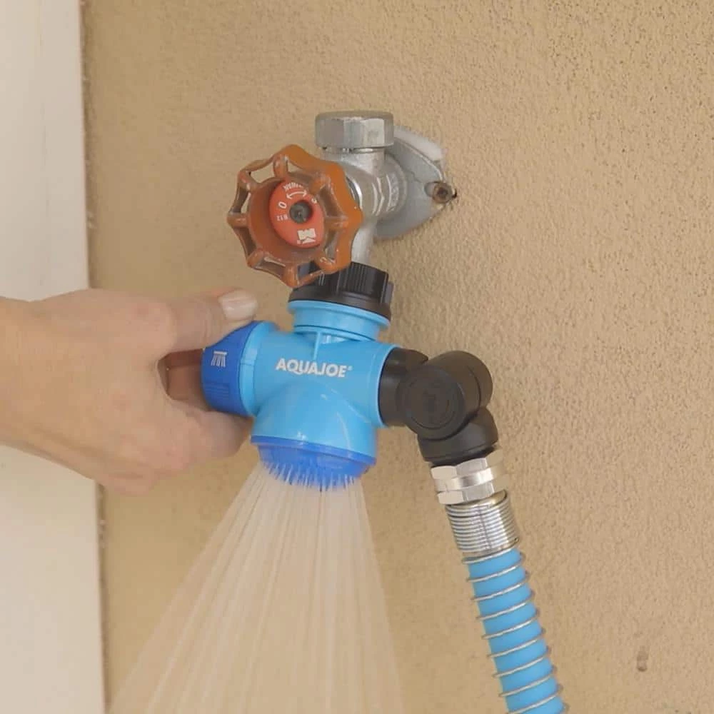 AQUA JOE Multi-Function Outdoor Faucet and Garden Hose Tap Connector 7 AQUA JOE Multi-Function Outdoor Faucet and Garden Hose Tap Connector - Image 5