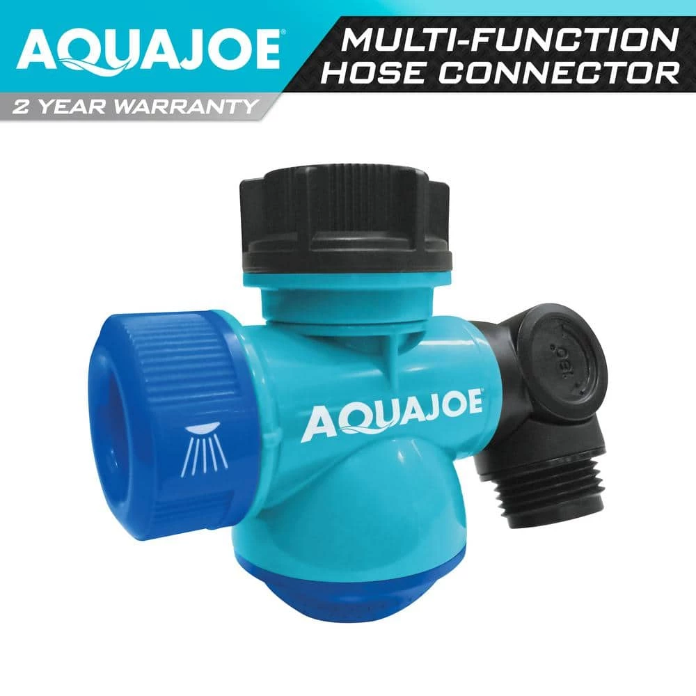AQUA JOE Multi-Function Outdoor Faucet and Garden Hose Tap Connector 3 AQUA JOE Multi-Function Outdoor Faucet and Garden Hose Tap Connector