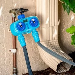 AQUA JOE 2-Zone Customizable Electronic Water Timer -Cheap Garden Center Store aqua joe hose timers aj et2z 4f 1000