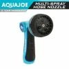 AQUA JOE Heavy-Duty Indestructible Metal Multi Function Adjustable Hose Nozzle with Smart Throttle -Cheap Garden Center Store aqua joe nozzles wands ajhn102 64 1000