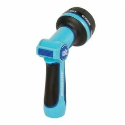 AQUA JOE Heavy-Duty Indestructible Metal Multi Function Adjustable Hose Nozzle with Smart Throttle -Cheap Garden Center Store aqua joe nozzles wands ajhn102 fa 1000