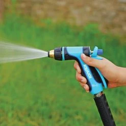 AQUA JOE Indestructible Multi-Function Adjustable Hose Nozzle with Trigger Flow Control -Cheap Garden Center Store aqua joe nozzles wands ajhn105 1f 1000