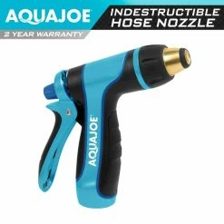 AQUA JOE Indestructible Multi-Function Adjustable Hose Nozzle with Trigger Flow Control