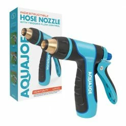 AQUA JOE Indestructible Multi-Function Adjustable Hose Nozzle with Trigger Flow Control -Cheap Garden Center Store aqua joe nozzles wands ajhn105 76 1000