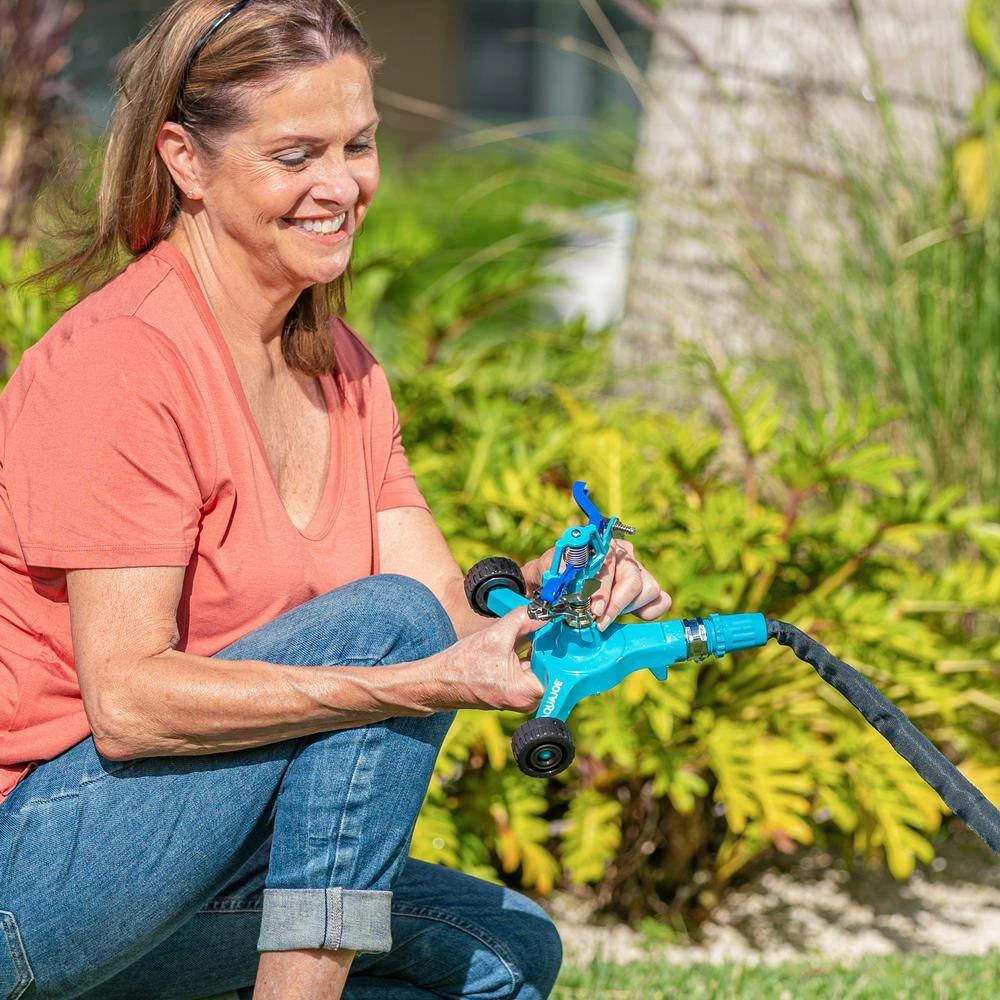 AQUA JOE 6 in. 360° Indestructible Zinc Impulse Sprinkler 6 AQUA JOE 6 in. 360° Indestructible Zinc Impulse Sprinkler - Image 4