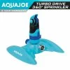 AQUA JOE 4-Pattern 360° Turbo Drive Sprinkler -Cheap Garden Center Store aqua joe oscillating sprinklers aj mssbm 64 1000