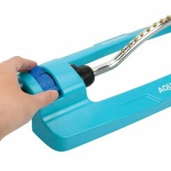 AQUA JOE 4295 sq. ft. Indestructible Metal Base Oscillating Sprinkler -Cheap Garden Center Store aqua joe oscillating sprinklers aj oms18 brs 1f 1000