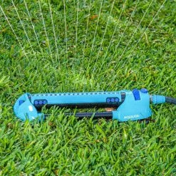 AQUA JOE 4973 sq. ft. Indestructible Metal Base Oscillating Sprinkler -Cheap Garden Center Store aqua joe oscillating sprinklers aj oms20 brs 66 1000