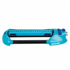 AQUA JOE 4973 sq. ft. Indestructible Metal Base Oscillating Sprinkler -Cheap Garden Center Store aqua joe oscillating sprinklers aj oms20 brs 76 1000