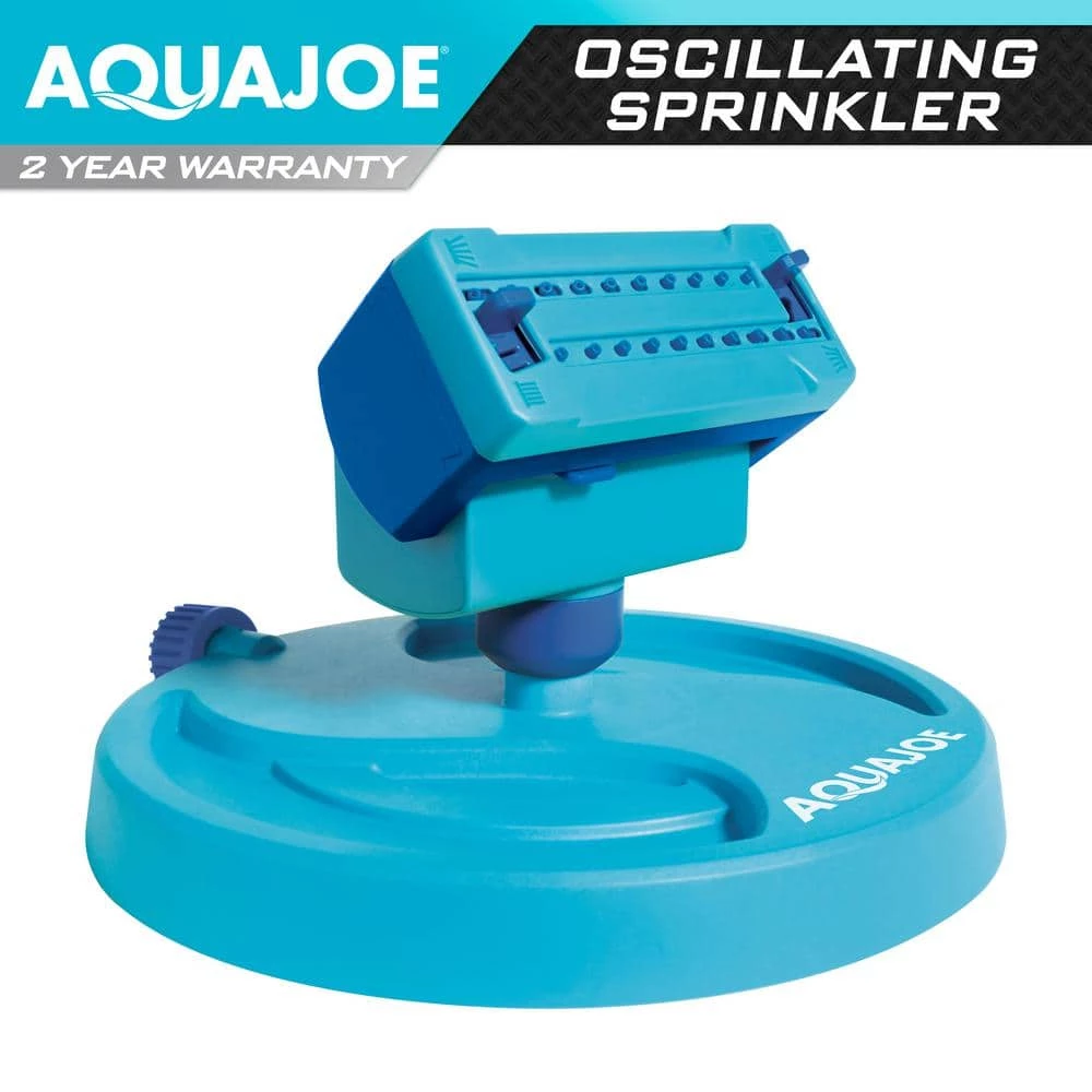 AQUA JOE 20-Nozzle Max Coverage Adjustable Gear Driven Oscillating Sprinkler on Sled Base 3 AQUA JOE 20-Nozzle Max Coverage Adjustable Gear Driven Oscillating Sprinkler on Sled Base