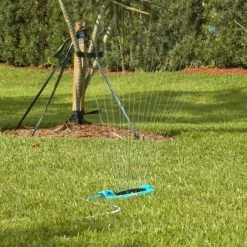 AQUA JOE Indestructible Metal Base Oscillating Sprinkler with Adjustable Spray 15 AQUA JOE Indestructible Metal Base Oscillating Sprinkler with Adjustable Spray -Cheap Garden Center Store aqua joe oscillating sprinklers sji oms16 1d 1000