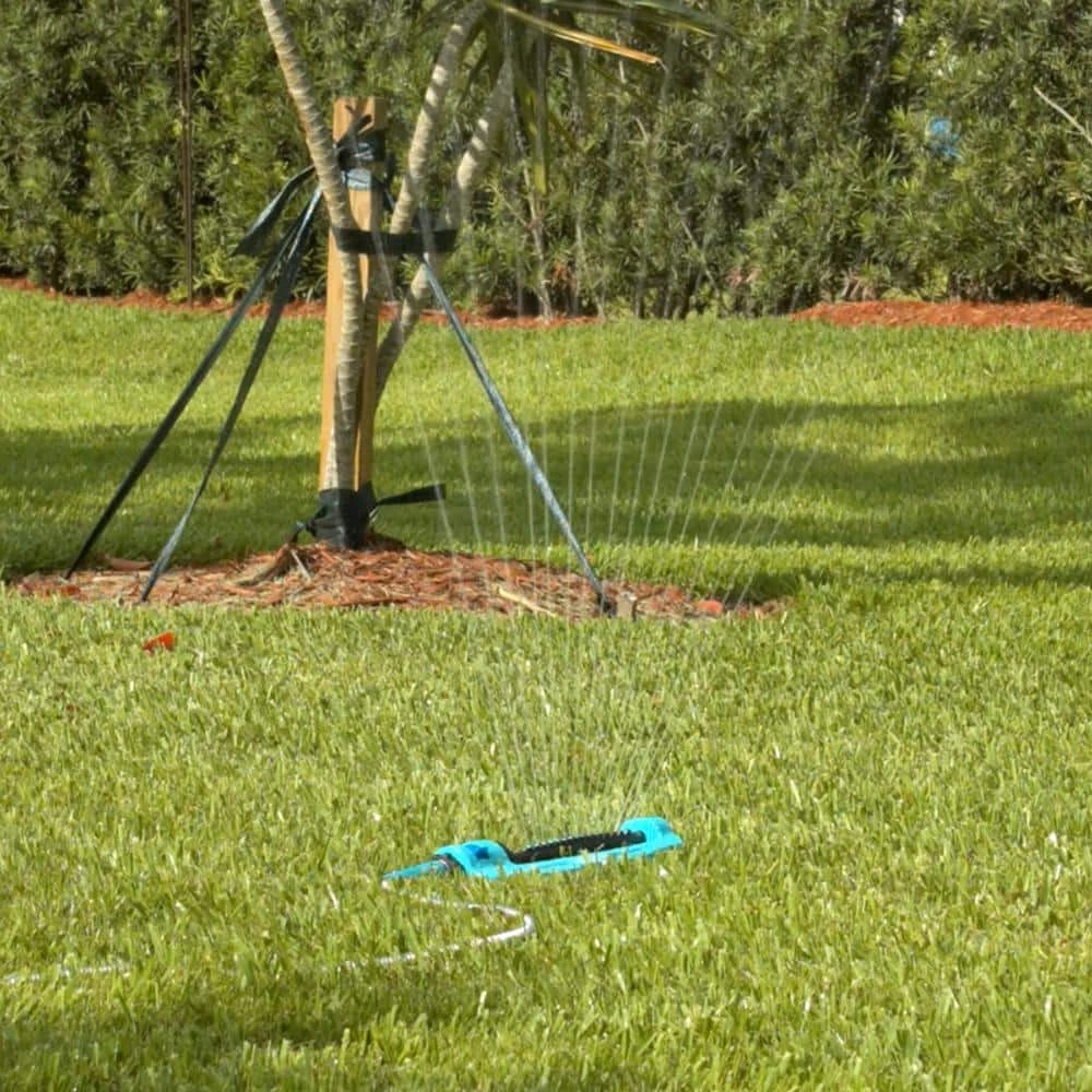 AQUA JOE Indestructible Metal Base Oscillating Sprinkler with Adjustable Spray 5 AQUA JOE Indestructible Metal Base Oscillating Sprinkler with Adjustable Spray - Image 3