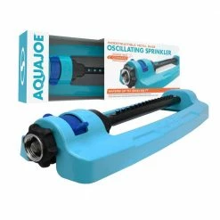 AQUA JOE Indestructible Metal Base Oscillating Sprinkler with Adjustable Spray 22 AQUA JOE Indestructible Metal Base Oscillating Sprinkler with Adjustable Spray -Cheap Garden Center Store aqua joe oscillating sprinklers sji oms16 76 1000