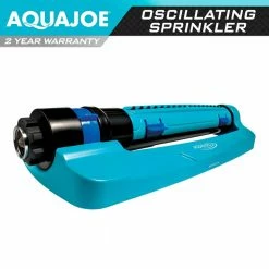 AQUA JOE Turbo Oscillation 3 Way Sprinkler with Range, Width, Flow Control