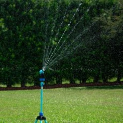 AQUA JOE Indestructible Turbo Drive 360-Degree Telescoping Tripod Sprinkler -Cheap Garden Center Store aqua joe pulsating sprinklers aj 6pstb 1f 1000