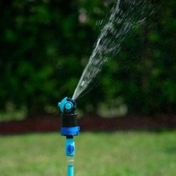 AQUA JOE Indestructible Turbo Drive 360-Degree Telescoping Tripod Sprinkler -Cheap Garden Center Store aqua joe pulsating sprinklers aj 6pstb 31 1000