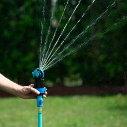 AQUA JOE Indestructible Turbo Drive 360-Degree Telescoping Tripod Sprinkler -Cheap Garden Center Store aqua joe pulsating sprinklers aj 6pstb 44 1000