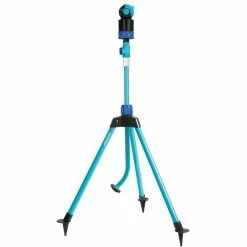 AQUA JOE Indestructible Turbo Drive 360-Degree Telescoping Tripod Sprinkler -Cheap Garden Center Store aqua joe pulsating sprinklers aj 6pstb c3 1000