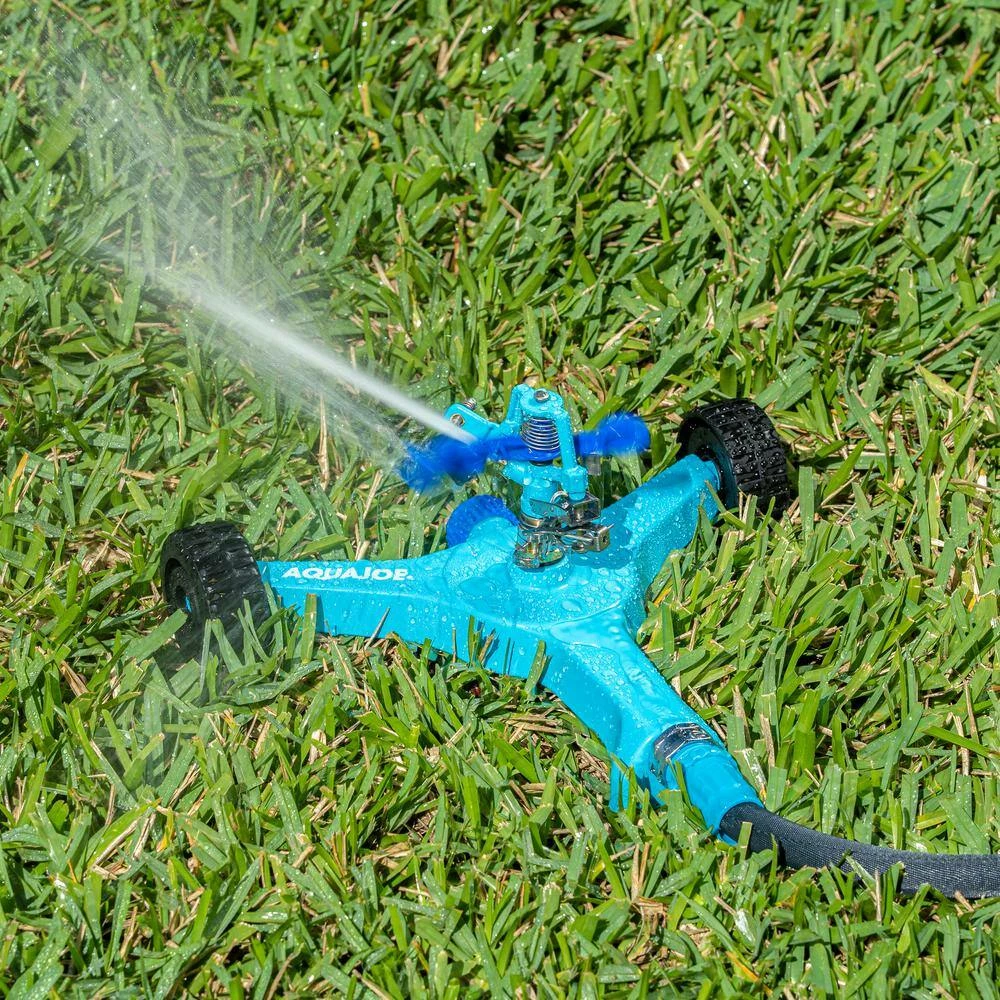 AQUA JOE 10 in. Indestructible Zinc Impulse 360-Degree Sprinkler 6 AQUA JOE 10 in. Indestructible Zinc Impulse 360-Degree Sprinkler - Image 4
