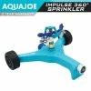 AQUA JOE 10 in. Indestructible Zinc Impulse 360-Degree Sprinkler -Cheap Garden Center Store aqua joe pulsating sprinklers aj is10wb 64 1000