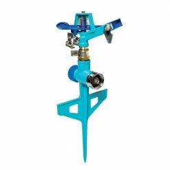 AQUA JOE 360-Degree Indestructible Zinc Impulse Sprinkler -Cheap Garden Center Store aqua joe pulsating sprinklers aj isss c3 1000