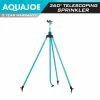 AQUA JOE Indestructible Zinc Impulse 360° Telescoping Tripod Sprinkler