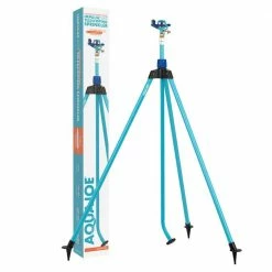 AQUA JOE Indestructible Zinc Impulse 360° Telescoping Tripod Sprinkler -Cheap Garden Center Store aqua joe pulsating sprinklers aj ist72zm 76 1000