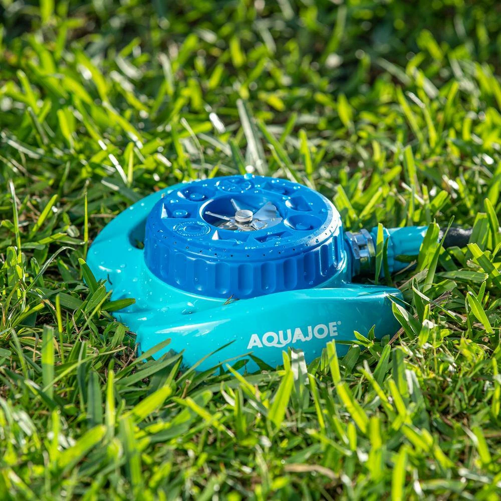 AQUA JOE Indestructible 9-Pattern Metal Turret Sprinkler 7 AQUA JOE Indestructible 9-Pattern Metal Turret Sprinkler - Image 5