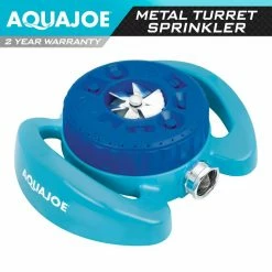 AQUA JOE Indestructible 9-Pattern Metal Turret Sprinkler 12 AQUA JOE Indestructible 9-Pattern Metal Turret Sprinkler -Cheap Garden Center Store aqua joe revolving sprinklers aj tssbm c3 1000