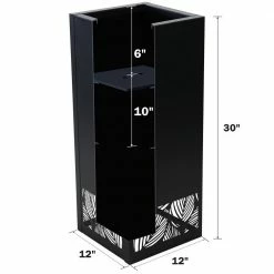 Worth Garden 30 in. Tall Black Steel Planter with Cut Out Leaves Pattern 11 Worth Garden 30 in. Tall Black Steel Planter with Cut Out Leaves Pattern -Cheap Garden Center Store black matte worth garden plant pots g875a02 4f 1000