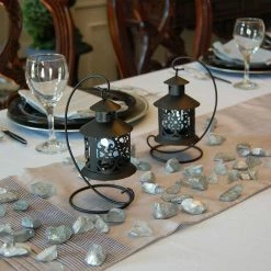 LUMABASE 7 in. Hanging Metal Lantern (2-Count) -Cheap Garden Center Store blacks lumabase citronella candles torches 91002 1d 1000