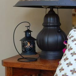 LUMABASE 7 in. Hanging Metal Lantern (2-Count) -Cheap Garden Center Store blacks lumabase citronella candles torches 91002 44 1000