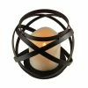 LUMABASE Metal Lantern - Warm Black Banded Design with Battery Operated Candle -Cheap Garden Center Store blacks lumabase citronella candles torches 91301 64 1000