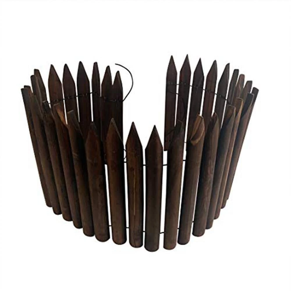 Worth Garden 48 in. L x 12 in. Tall Wooden Landscape Border Edging 3 Worth Garden 48 in. L x 12 in. Tall Wooden Landscape Border Edging