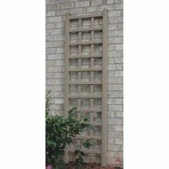 Dura-Trel 75 in. x 22 in. Mocha Vinyl PVC Providence Trellis