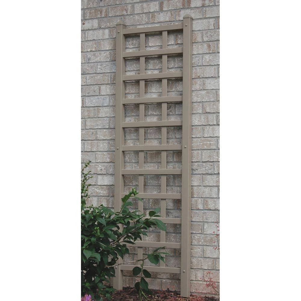 Dura-Trel 75 in. x 22 in. Mocha Vinyl PVC Providence Trellis 3 Dura-Trel 75 in. x 22 in. Mocha Vinyl PVC Providence Trellis