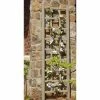 Dura-Trel 75 in. x 22 in. Mocha Vinyl PVC Elmwood Trellis -Cheap Garden Center Store browns tans dura trel garden trellises 11190m 64 1000
