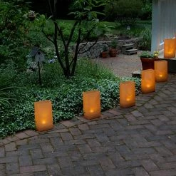 LUMABASE Tan Solar Luminaria Kit (6-Count) 8 LUMABASE Tan Solar Luminaria Kit (6-Count) -Cheap Garden Center Store browns tans lumabase citronella candles torches 32506 4f 1000